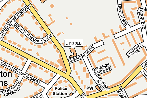 EH13 9ED map - OS OpenMap – Local (Ordnance Survey)