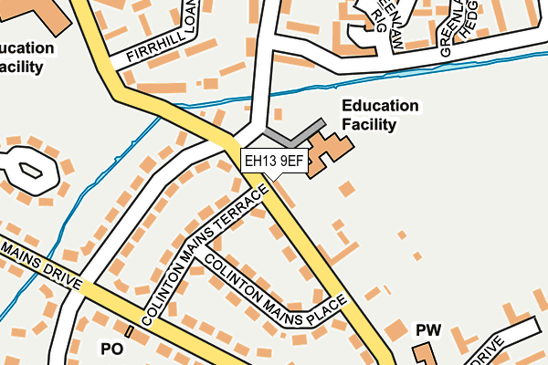 EH13 9EF map - OS OpenMap – Local (Ordnance Survey)