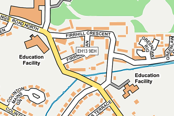 EH13 9EH map - OS OpenMap – Local (Ordnance Survey)