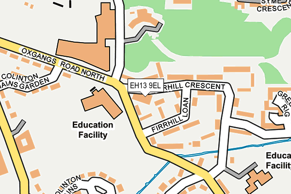 EH13 9EL map - OS OpenMap – Local (Ordnance Survey)