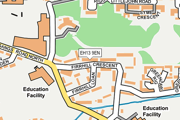 EH13 9EN map - OS OpenMap – Local (Ordnance Survey)