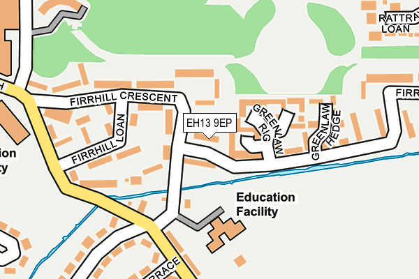 EH13 9EP map - OS OpenMap – Local (Ordnance Survey)