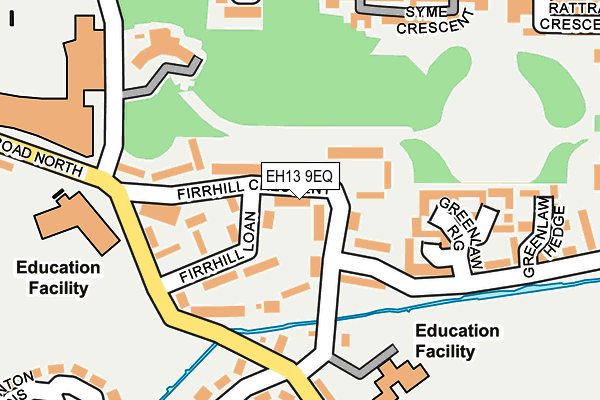 EH13 9EQ map - OS OpenMap – Local (Ordnance Survey)