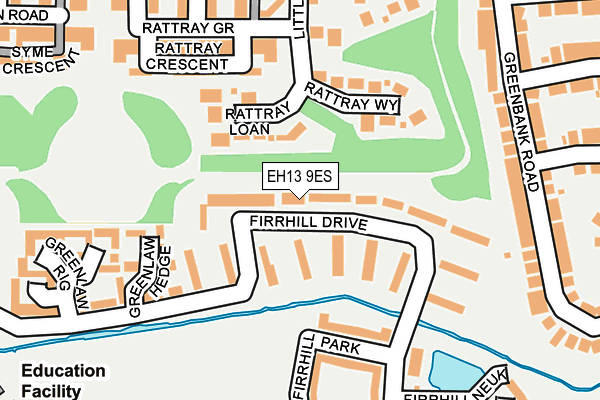 EH13 9ES map - OS OpenMap – Local (Ordnance Survey)