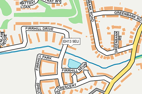 EH13 9EU map - OS OpenMap – Local (Ordnance Survey)