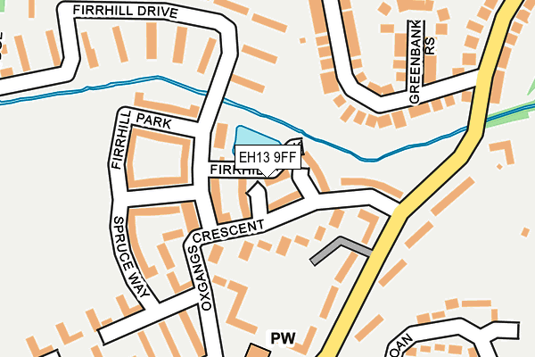 EH13 9FF map - OS OpenMap – Local (Ordnance Survey)