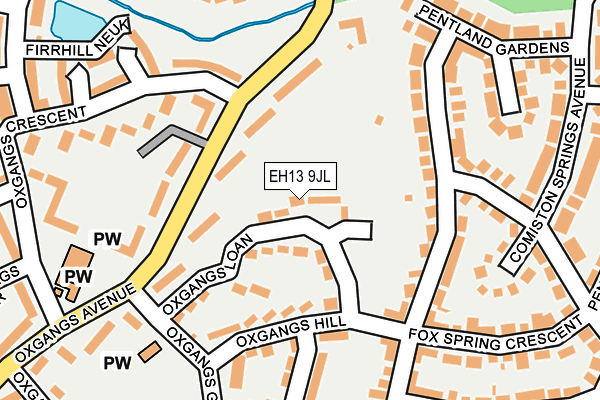 EH13 9JL map - OS OpenMap – Local (Ordnance Survey)