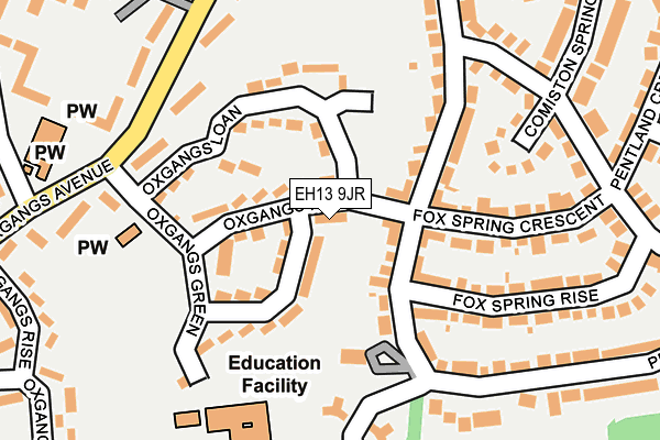 EH13 9JR map - OS OpenMap – Local (Ordnance Survey)