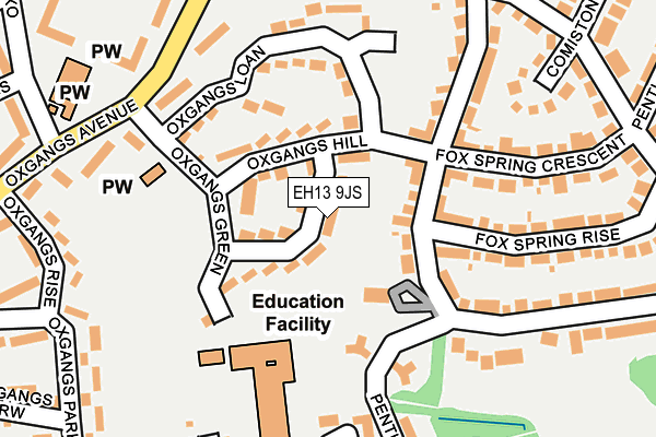 EH13 9JS map - OS OpenMap – Local (Ordnance Survey)