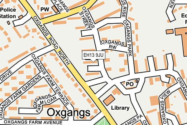 EH13 9JU map - OS OpenMap – Local (Ordnance Survey)