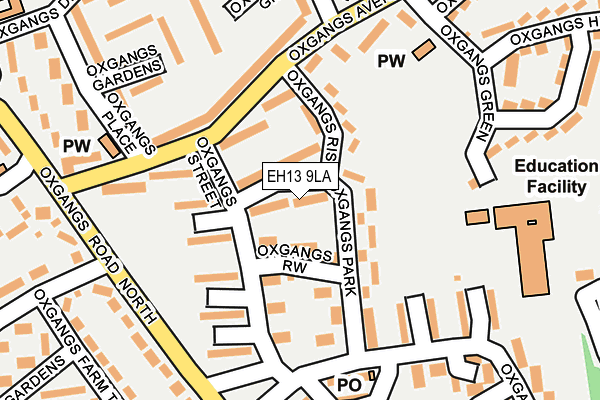 EH13 9LA map - OS OpenMap – Local (Ordnance Survey)