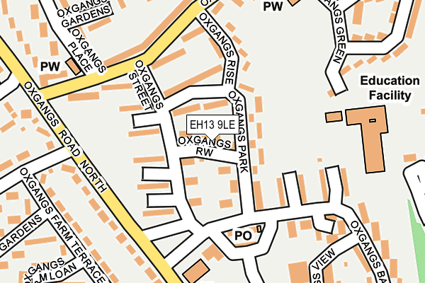 EH13 9LE map - OS OpenMap – Local (Ordnance Survey)