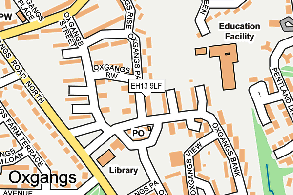 EH13 9LF map - OS OpenMap – Local (Ordnance Survey)