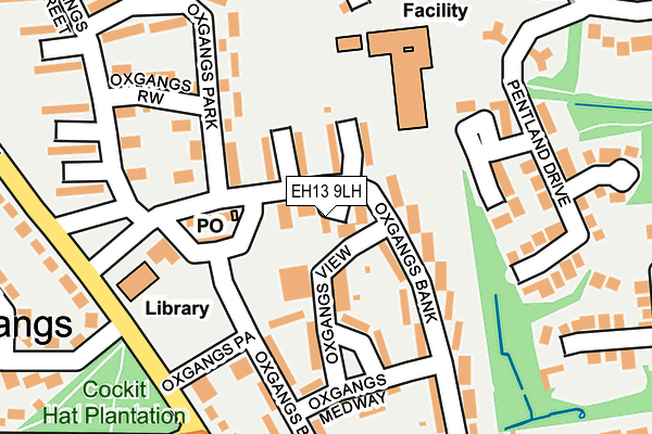 EH13 9LH map - OS OpenMap – Local (Ordnance Survey)