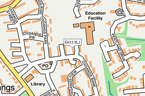 EH13 9LJ map - OS OpenMap – Local (Ordnance Survey)
