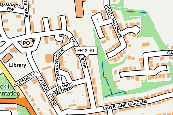 EH13 9LL map - OS OpenMap – Local (Ordnance Survey)