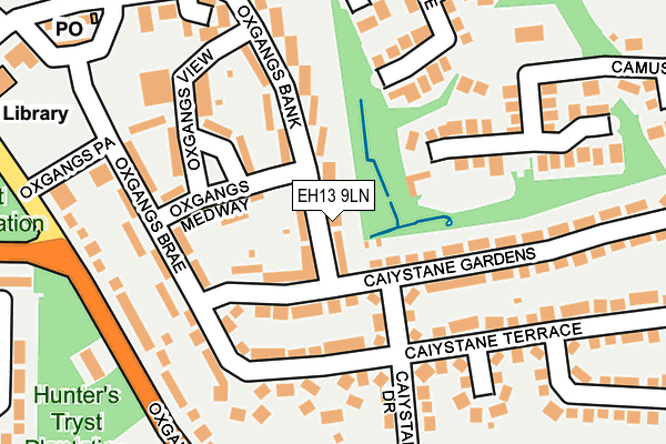 EH13 9LN map - OS OpenMap – Local (Ordnance Survey)