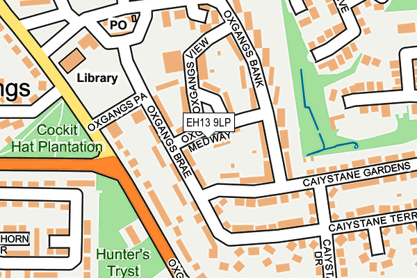 EH13 9LP map - OS OpenMap – Local (Ordnance Survey)