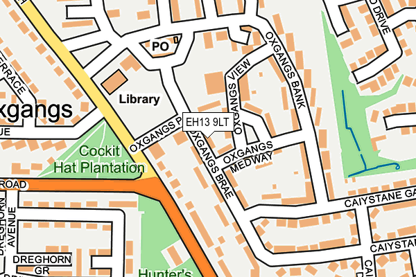 EH13 9LT map - OS OpenMap – Local (Ordnance Survey)