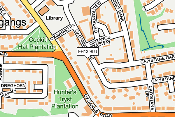 EH13 9LU map - OS OpenMap – Local (Ordnance Survey)