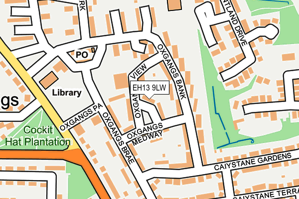 EH13 9LW map - OS OpenMap – Local (Ordnance Survey)