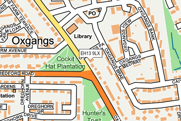 EH13 9LX map - OS OpenMap – Local (Ordnance Survey)