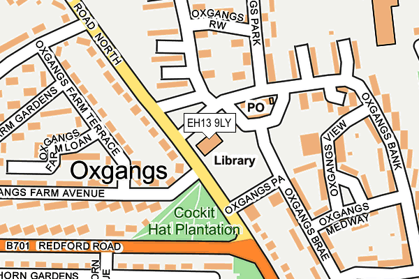 EH13 9LY map - OS OpenMap – Local (Ordnance Survey)