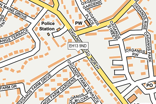 EH13 9ND map - OS OpenMap – Local (Ordnance Survey)