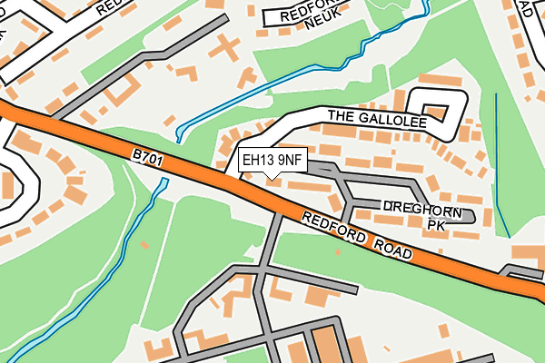 EH13 9NF map - OS OpenMap – Local (Ordnance Survey)