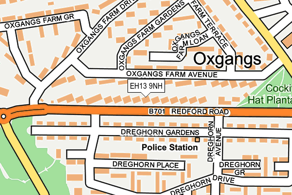 EH13 9NH map - OS OpenMap – Local (Ordnance Survey)