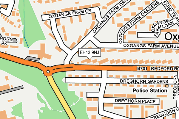 EH13 9NJ map - OS OpenMap – Local (Ordnance Survey)