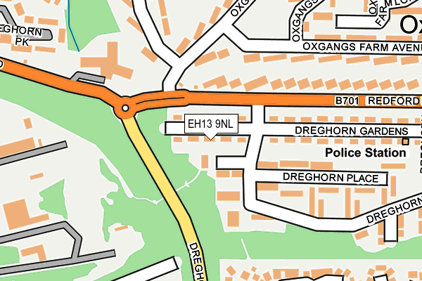 EH13 9NL map - OS OpenMap – Local (Ordnance Survey)