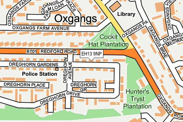 EH13 9NP map - OS OpenMap – Local (Ordnance Survey)