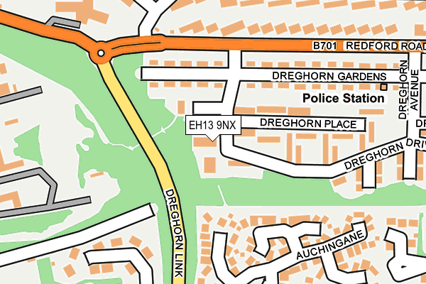 EH13 9NX map - OS OpenMap – Local (Ordnance Survey)