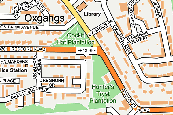 EH13 9PF map - OS OpenMap – Local (Ordnance Survey)