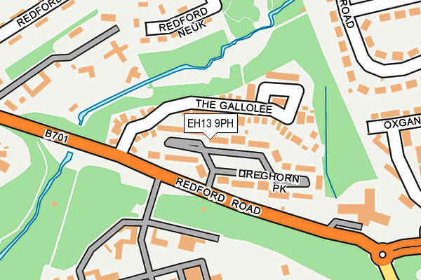 EH13 9PH map - OS OpenMap – Local (Ordnance Survey)