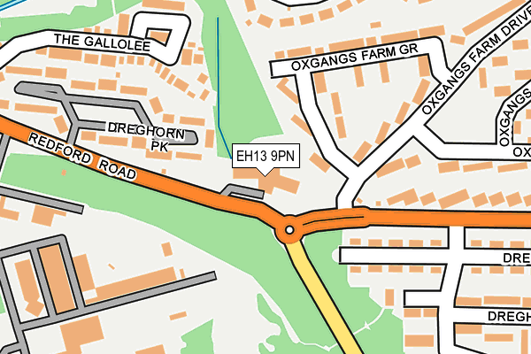 EH13 9PN map - OS OpenMap – Local (Ordnance Survey)