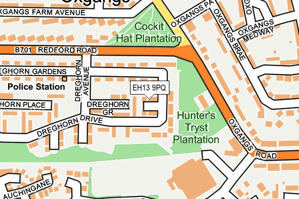 EH13 9PQ map - OS OpenMap – Local (Ordnance Survey)