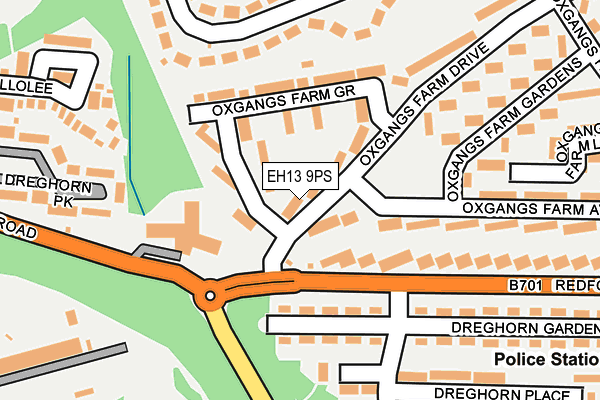 EH13 9PS map - OS OpenMap – Local (Ordnance Survey)