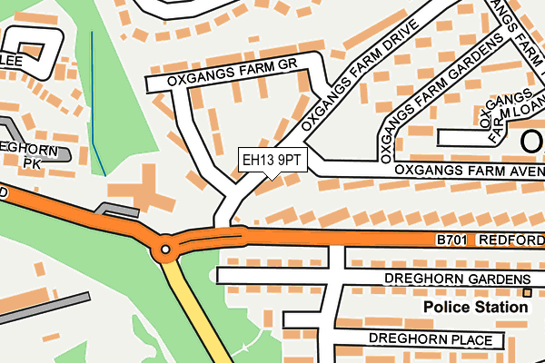 EH13 9PT map - OS OpenMap – Local (Ordnance Survey)