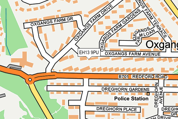 EH13 9PU map - OS OpenMap – Local (Ordnance Survey)