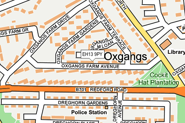 EH13 9PY map - OS OpenMap – Local (Ordnance Survey)
