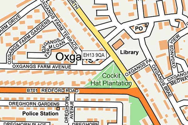 EH13 9QA map - OS OpenMap – Local (Ordnance Survey)