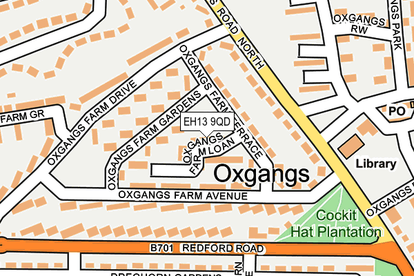 EH13 9QD map - OS OpenMap – Local (Ordnance Survey)