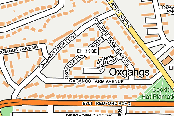 EH13 9QE map - OS OpenMap – Local (Ordnance Survey)