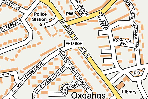 EH13 9QH map - OS OpenMap – Local (Ordnance Survey)