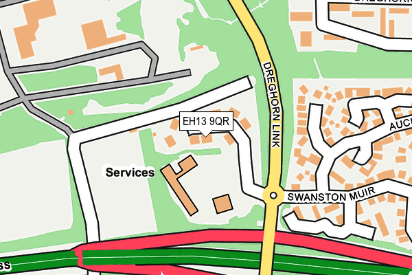 EH13 9QR map - OS OpenMap – Local (Ordnance Survey)