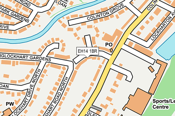 EH14 1BR map - OS OpenMap – Local (Ordnance Survey)