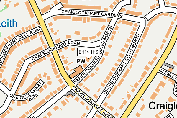 EH14 1HS map - OS OpenMap – Local (Ordnance Survey)
