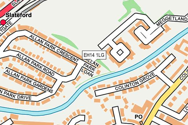 EH14 1LG map - OS OpenMap – Local (Ordnance Survey)